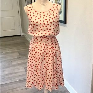 Anthropologie Cherise Stamped Cotton Dress Size 8